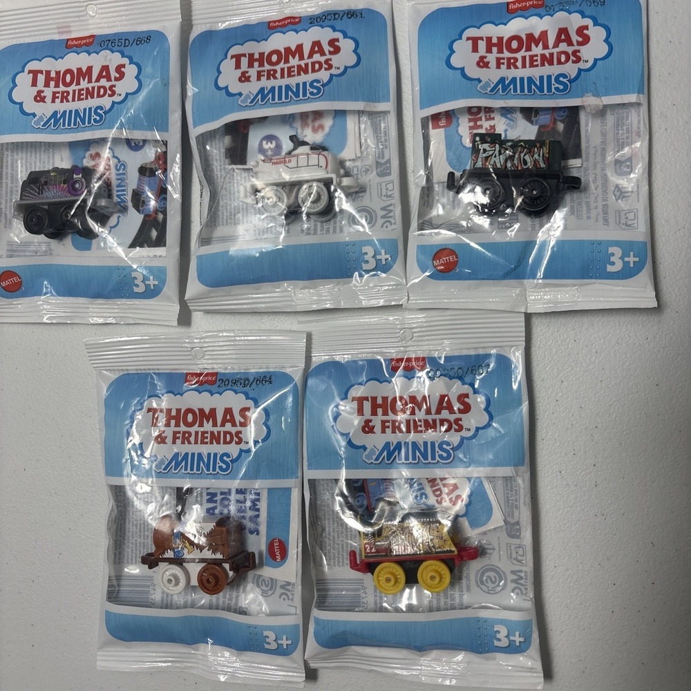 Thomas & Friends Minis Sealed Lot Of 5: Ashima Harold Paxton Dog Thomas Rebecca